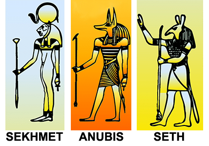 cartes négatives tarot égyptien